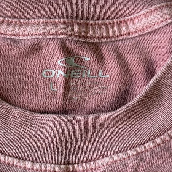 O´Neill Womens Graphic T Shirt Pink Floral Surfboard Print Size L - Picture 4 of 7